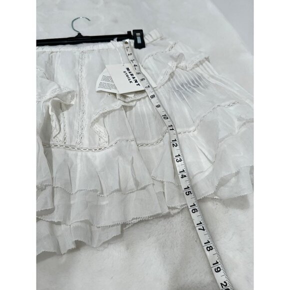 New MARANT ETOILE Size 40 Moana skirt JU0025FA-A1J54E white - Picture 5 of 11